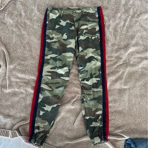 MOTHER Green Camouflage Pants